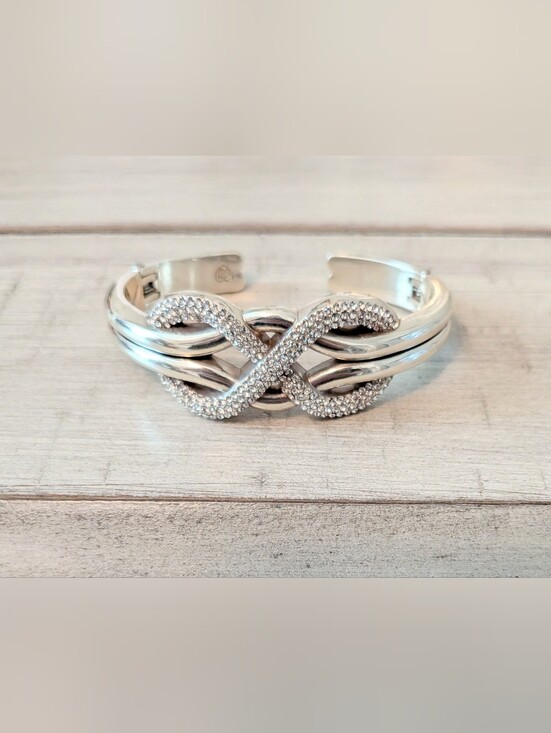 Brighton Jewelry - Brighton Interlok Luxe Double Hinged Bangle